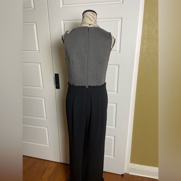 J Crew 365 Wide Leg Jumpsuit Black Gray Size 4 NWT - Picture 5 of 10